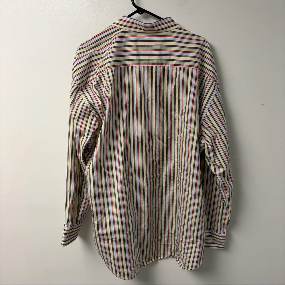 Robert Graham Vertical Stripe Embroidered Multicolor Button Down Shirt Size 3XL - Picture 7 of 7